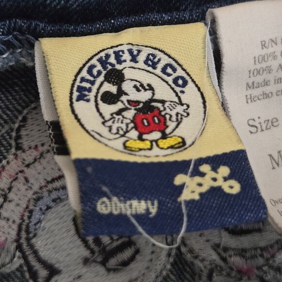 Vintage‎ Minnie Mouse Embroidered Dress Overalls Bibs Girls Size 5/6 - Picture 6 of 9